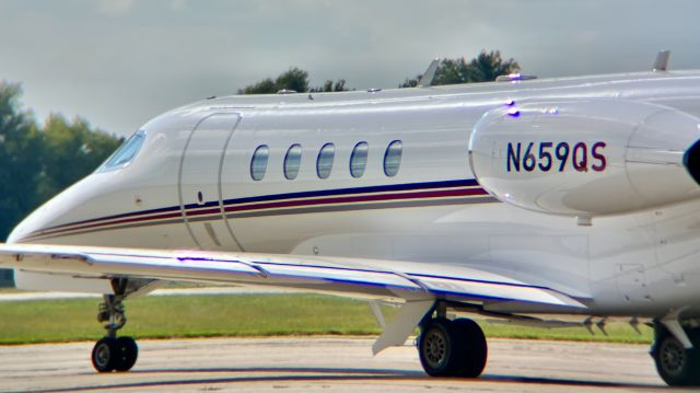 Cessna Citation Latitude (N659QS) - EJA659 pulling away from Hoosier Aviation on a rather busy day at KHUF. br /br /This aircraft is a 2021 Cessna 680A Citation Latitude, SN 680A-0286, owned/operated by NetJets. 9/17/22. 