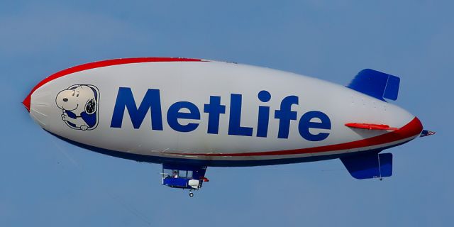 SNOOPY1 — - MetLifes Snoopy 1 heading to Ft Myers after taking off from the KSRQ Airport Monday Morning.