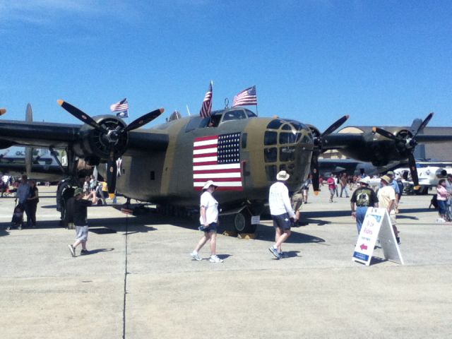 Consolidated B-24 Liberator (N24927) - Consolidated B-24 Liberator - "Diamond Lil" at  Andrews AFB (ADW) Air Show, May 2012 