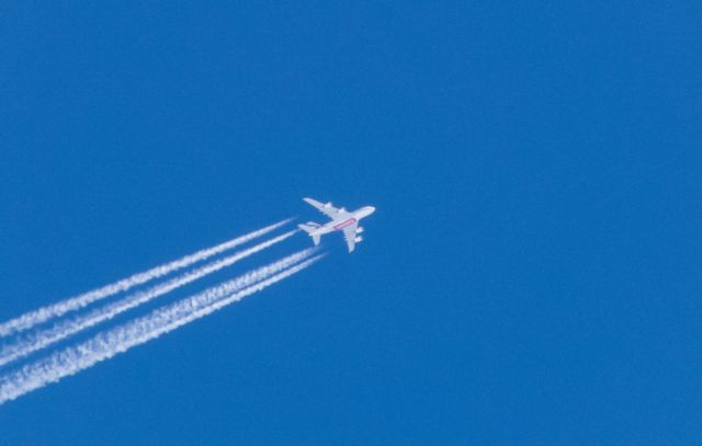 Airbus A380-800 (UAE215) - Photos taken from my driveway as it makes its daily flight from Dubai to Los Angeles.