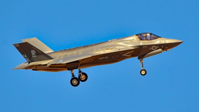 16-9166 — - Lockheed Martin F-35B Lightning II Marine Fighter Attack Squadron 121 (VMFA-121)  "Green Knights" 169166 - Marine Corps Air Station Yuma, Arizonabr / br /Red Flag 16-3br /Las Vegas - Nellis AFB (LSV / KLSV)br /TDelCorobr /July 19, 2016