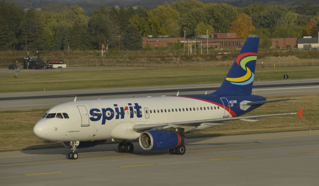 Airbus A319 (N521NK) - Taxiing at MSP