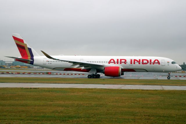 Airbus A350-900 (VT-JRI) - Taxiing to depart rwy 09R on 5-Sep-24 operating flight AIC162 to VIDP.