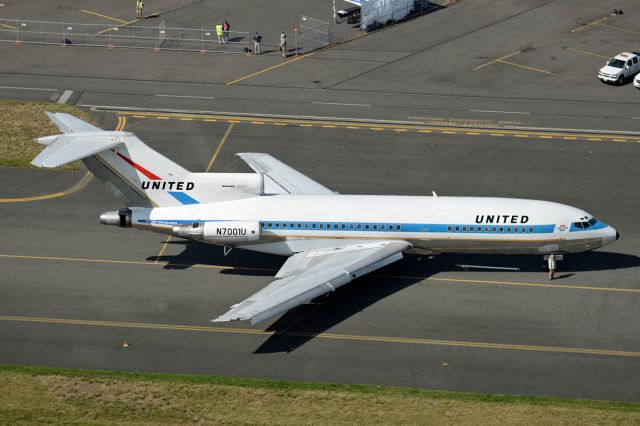 Boeing 727-100 (N7001U) - Boeing 100 Years Founders Day display