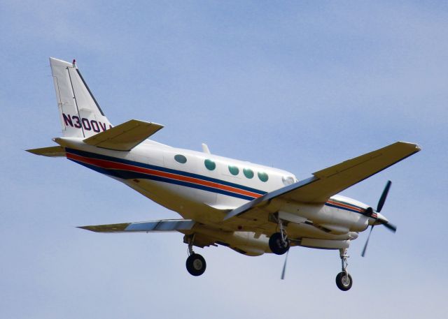 Beechcraft King Air 90 (N300VA) - At Downtown Shreveport.