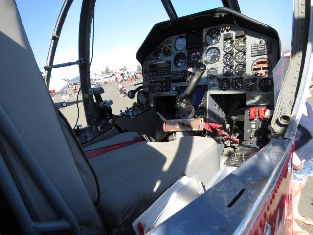 N408DF — - Cockpit of the OV-10 Bronco (CALFIRE)