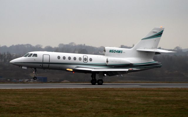 Dassault Falcon 50 (N504MS) - Arriving from Paris Le Bourget on 16-Jan-09.