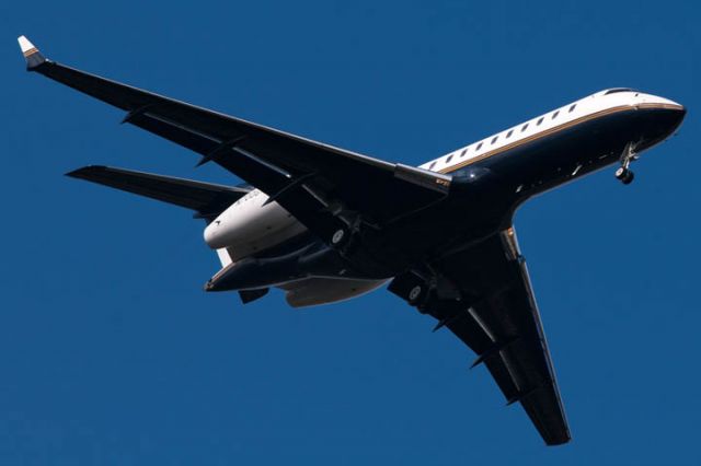 — — - 12/9/12:  Global Express N900GX on short final approach over Miami Lakes enroute to runway 9L at Opa-locka Executive Airport, Florida after a nonstop flight from London-Luton.