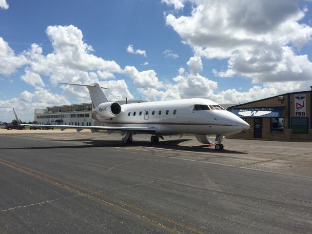 Canadair Challenger (N55HF) - Waco Flying Service FBO