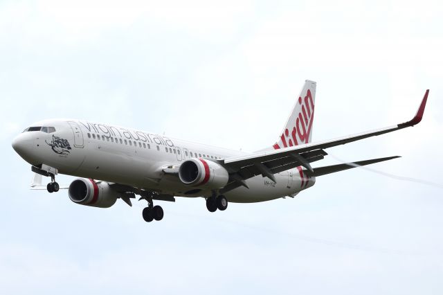 Boeing 737-800 (VH-YIZ) - Virgin Australia Boeing 737-8FE arriving at the Sunshine Coast Airport from Sydney as VOZ479 making this aircrafts first visit on 8 Dec 2014.