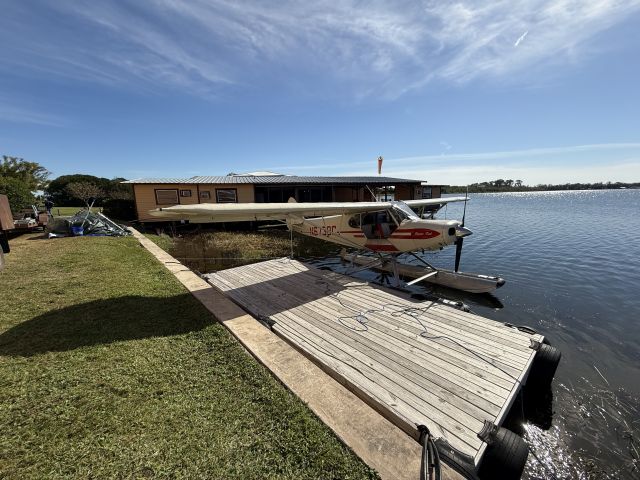 Piper L-21 Super Cub (N6738C) - At F57 - Jack Brown's Seaplane Base