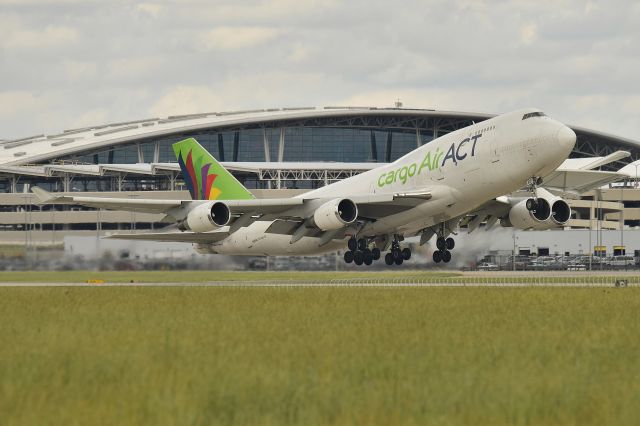 Boeing 747-400 (TC-ACF) - 05-27-24 23-R departure headed back up to ORD where she diverted from the previous evening due to ORD TRW's.