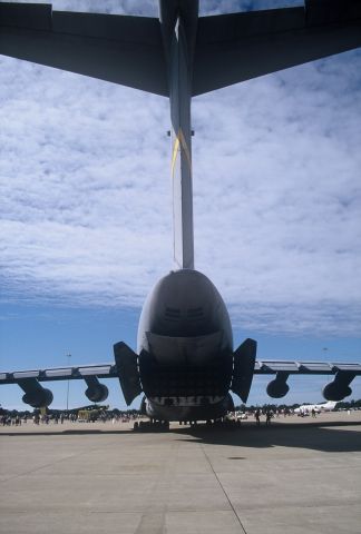 — — - A C5-Galaxy from behind,taken at Selfridge A.N.G,Michigan