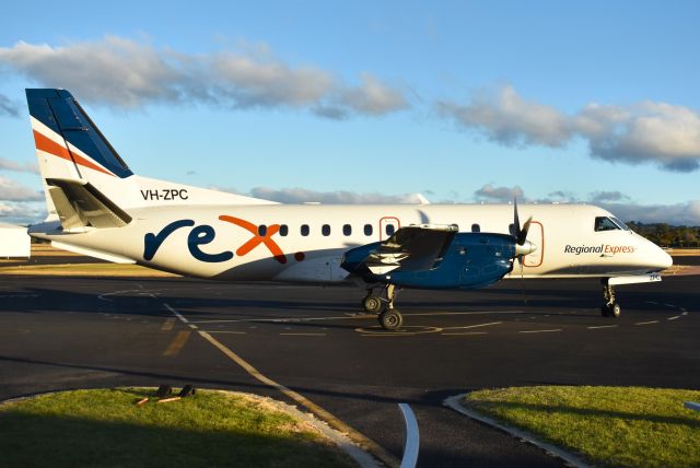 Saab 340 (VH-ZPC) - Regional Express Saab 340B VH-ZPC (msn 404) at Wynyard Tasmania Australia. 10 April 2024.