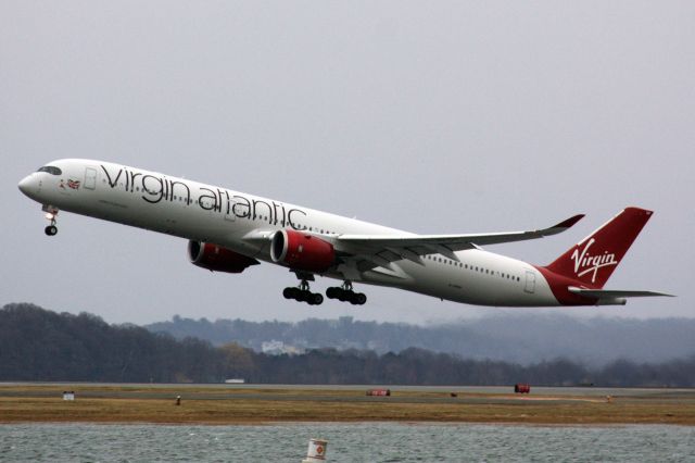 Airbus A350-1000 (G-VPOP) - Virgin A350-1000 operating LHR-ATL divert to BOS. 