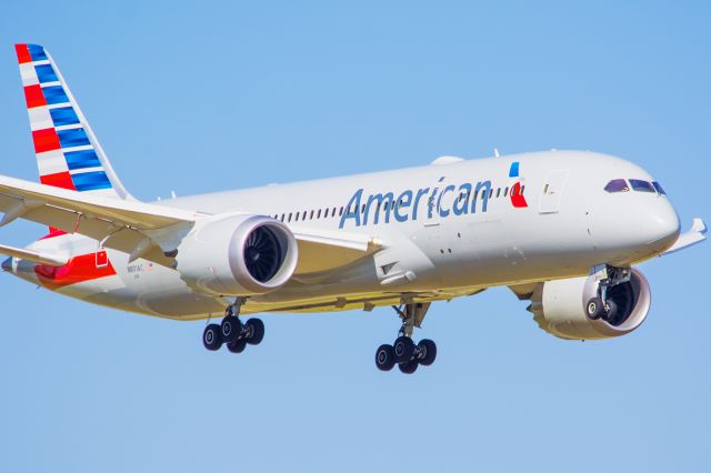 Boeing 787-8 (N801AC) - 09/13/2015 American N801AC B788 KDFW - Sorry for the overexposed picture—I just didnt have time to properly edit in post processing.