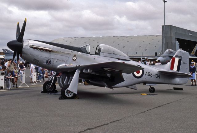 VH-BOB — - COMMONWEALTH CA-18 MUSTANG 21 (P-51D) - REG : VH-BOB / A68-104 (CN 1429) - EDINBURGH RAAF BASE ADELAIDE SA. AUSTRALIA - YPED 16/11/1986