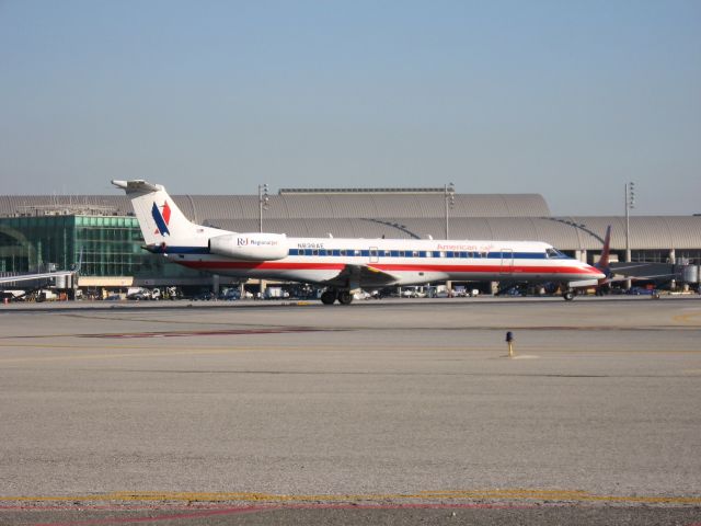 Embraer ERJ-135 (N838AE) - Holding on RWY 19R