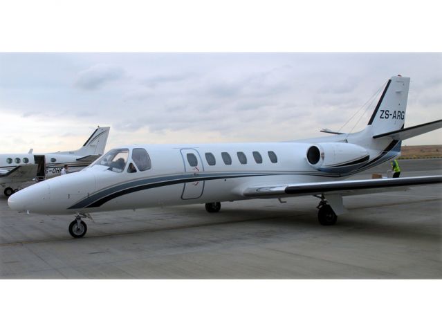 Cessna Citation II (ZS-ARG) - At Lanseria, South Africa. I used this aircraft to outsource flights for the mining indistry.