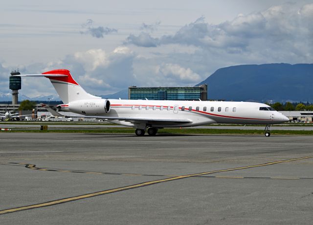 BOMBARDIER BD-700 Global 7500 (VP-CDA) - a brand new Global 7500 flew in from China