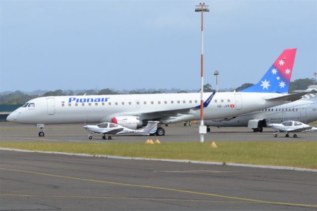 Embraer ERJ-190 (HB-JVR) - A new E190 jet for Pionair parked at YSBK