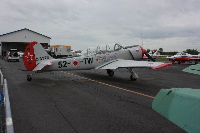 C-GYTW — - Spectacle aérien aéroport des cantons Bromont CZBM Yakovlev T-52 16-08-2014