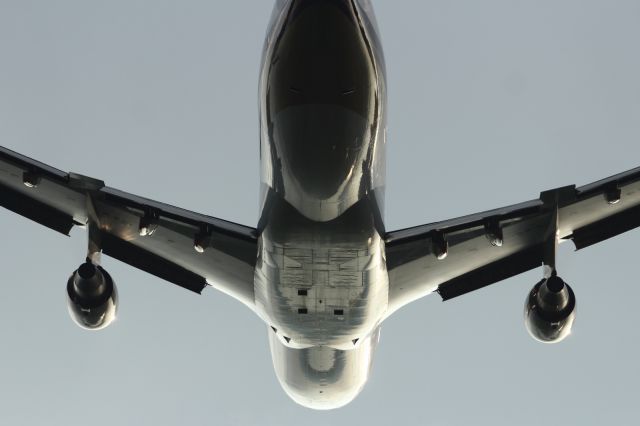 Boeing 747-200 — - Departing runway 027 at LHR.