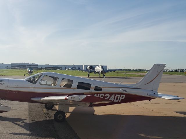 Piper Saratoga (N624DP) - She needed some protection, so we called a friend.