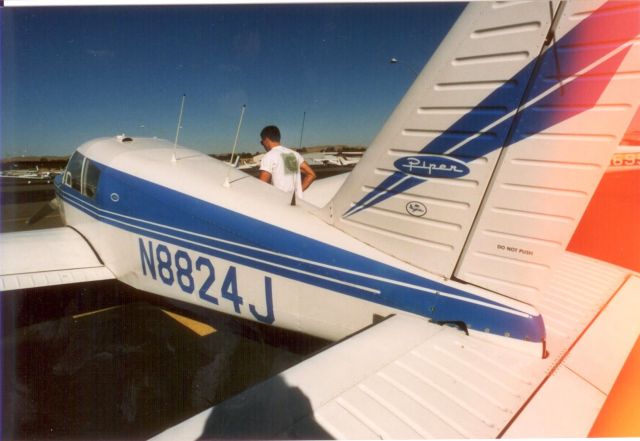 Piper Cherokee (N8824J) - Pre-flight at KCCR