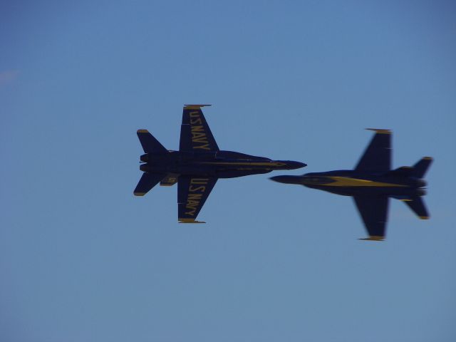 McDonnell Douglas FA-18 Hornet — - MCAS Miramar Airshow 2008  San Diego, CA  The High Speed Opposing Pass at Over 900 Knots Closure!!!