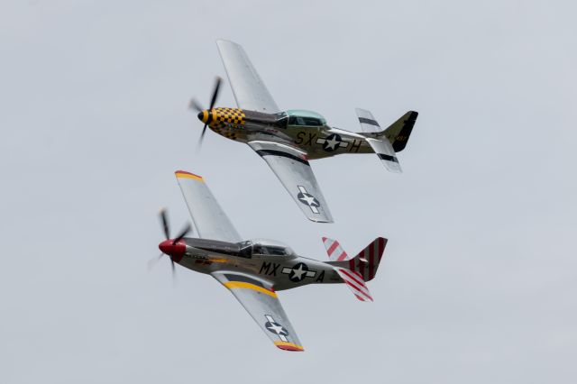 North American P-51 Mustang — - 2x P51s Mad Max and Little Witch at Aero Gatineau-Ottawa 2022