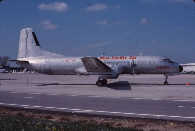 NAMC (1) YS-11 (N115MP) - After Mid Pacific stopped flying Hawaiian interisland routes they started cargo services in the south