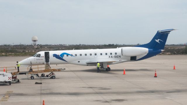 Embraer ERJ-135 (XA-SEN) - Parked at Los Mochis. 