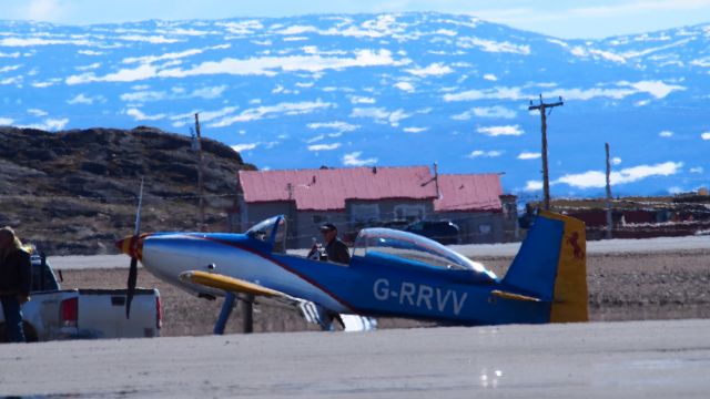 Vans RV-8 (G-RRVV) - A VANS RV-8, G-RRVV, at the Iqaluit airport, June 28, 2017. On a hazy day.