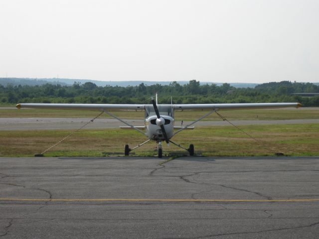 Cessna 152 (N6350Q) - Parked on a tiedown that is rarely used.