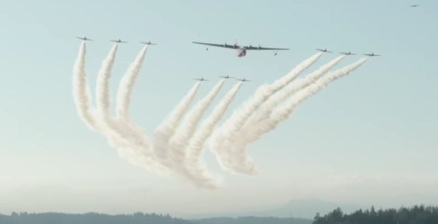 MARTIN Mars (C-FLYL) - Hawaii Mars last flight. Will be on display at the British Columbia Aviation Museum. Escorted by the Canadian Snowbirds