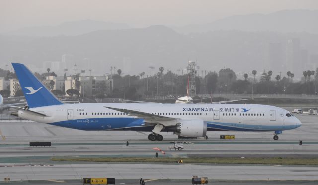 Boeing 787-9 Dreamliner (B-7838) - Taxiing to gate at LAX