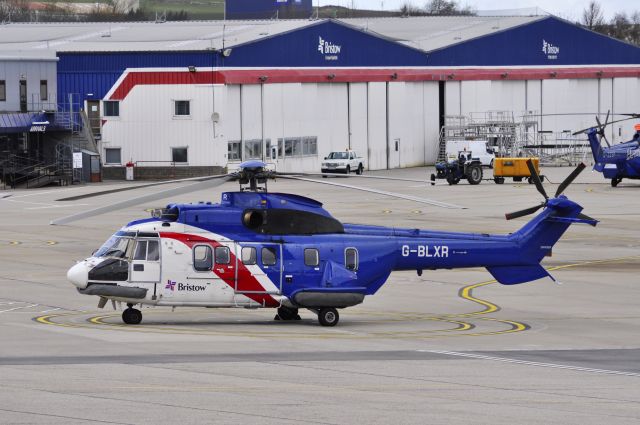 Eurocopter Super Puma (EC-225) (G-TIGF) - Bristow Helicopters AS-332L Super Puma G-TIGF in Aberdeen Dyce Airport