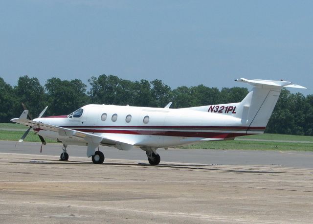 Pilatus PC-12 (N321PL) - Parked at the Shreveport Downtown airport.