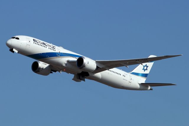 Boeing 787-9 Dreamliner (4X-EDK) - 22/11/2020: Climbing from a T/O on runway 26 en-route to London (LHR).br /A 04h40m duration.