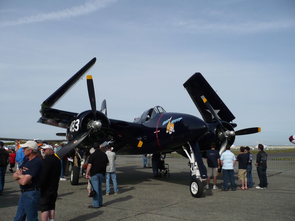 N6178C — - Grumman F7F-3P Tigercat (G-51)"Bad Kitty" from Historic Flight Foundation, Paine Field, Everett, WA on General Aviation Day on 5/15/10
