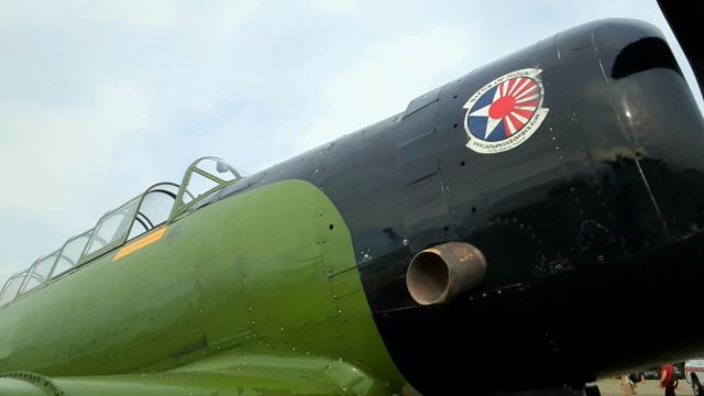 North American T-6 Texan (N7062C) - Nose of a Nakajima B5N "Kate" replica that was used during Pearl Harbor. This is a modified T6 and was featured in the famous movie Tora Tora Tora.