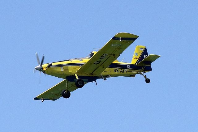 4X-AFF — - 19/04/2018: Air-Tractor AT802, a fire-fighter plane on the Israels 70th Independence Day airshow.