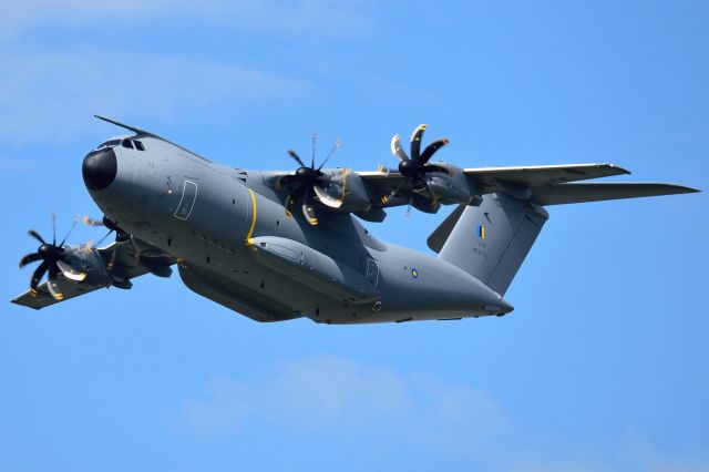 AIRBUS A-400M Atlas (M5402) - Performing a flypast at the Royal Malaysian Air Force airbase following its delivery flight from the Airbus Military factory in Seville.