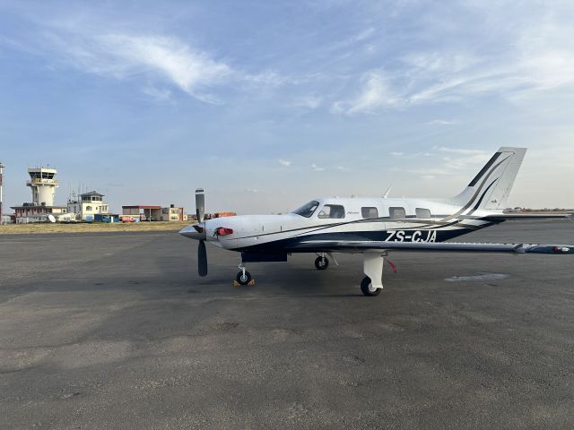 Piper Malibu Meridian (ZS-CJA) - At Nairobi Wilson. Ferry flight South Africa to USA. 10-MAR-2023.