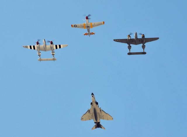 Lockheed P-38 Lightning — - Heritage Flight Chino 2012