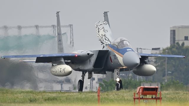McDonnell Douglas F-15 Eagle (52-8859) - 01.Nov.2024br /Iruma Air Base Air Festival 2024!!br /An F-15 with a special Noto Peninsula earthquake reconstruction paint job has arrived.
