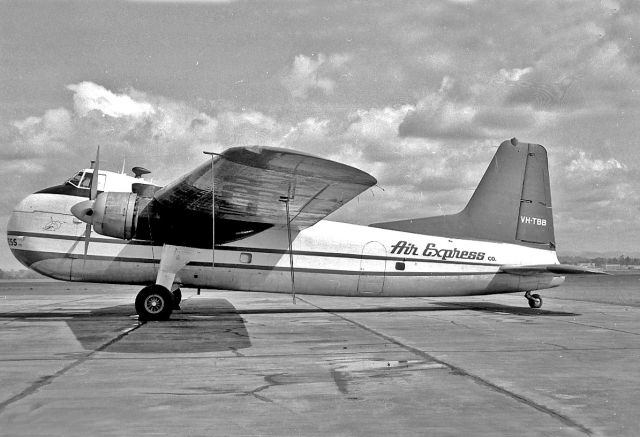 VH-TBB — - At Archerfield Qld September 1968 operated by Air Express, from Geoff Goodall