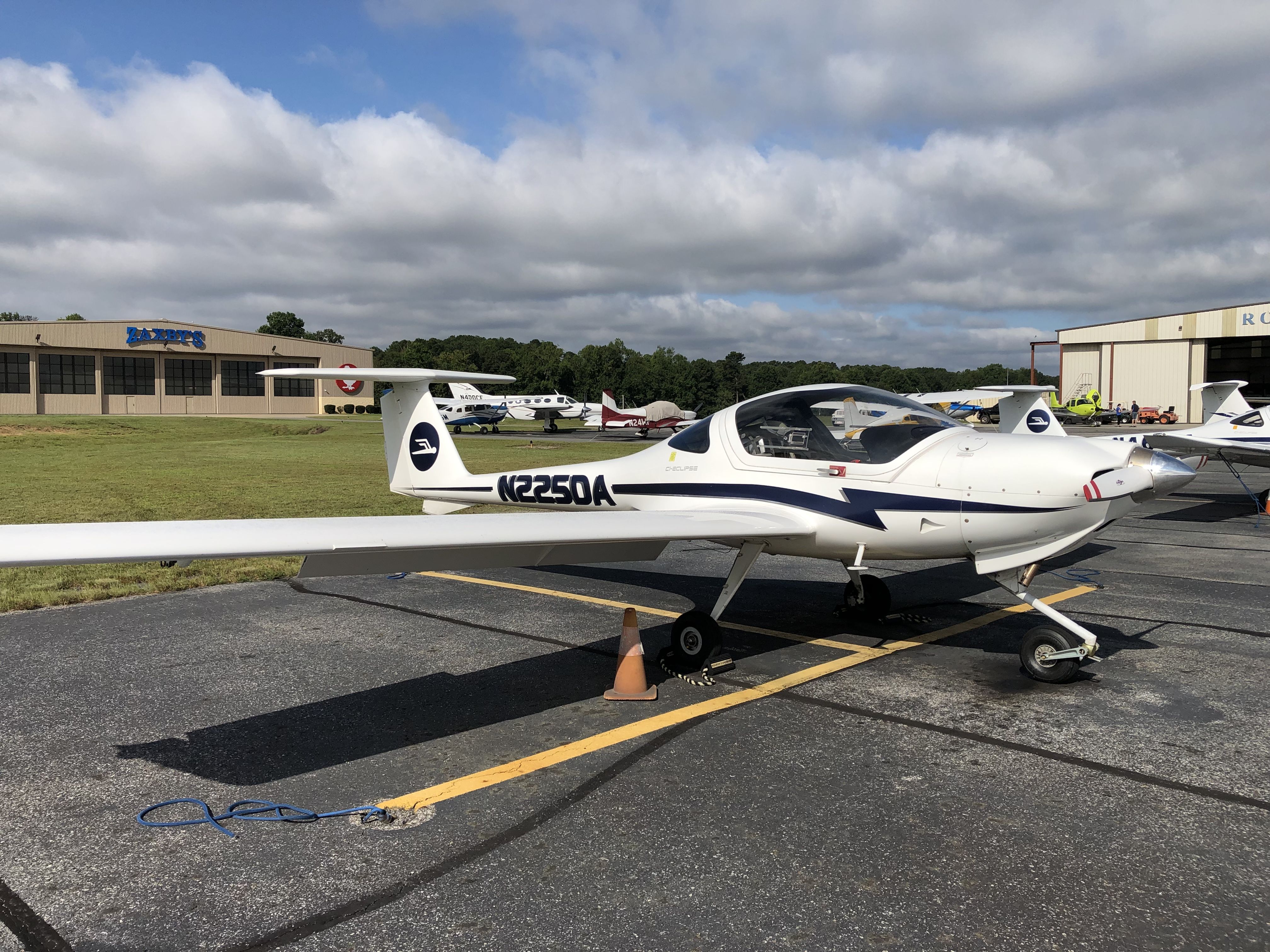Diamond DV-20 Katana (N225DA) - N225DA on Dragonfly Aviation flight school ramp at KWDR