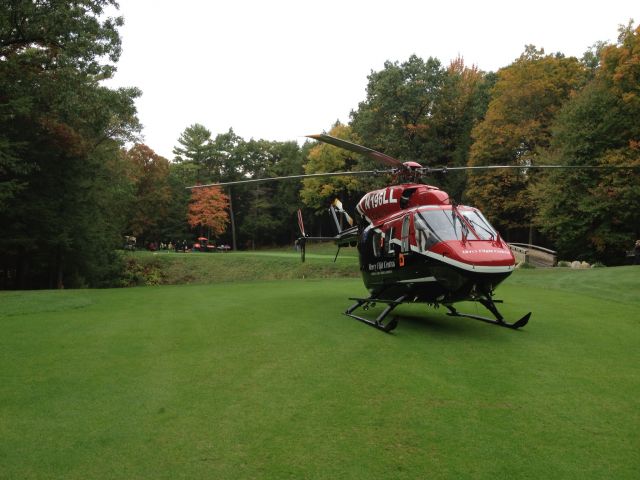 KAWASAKI EC-145 (N196LL) - Bristol Country Club, victim fell over 100 feet down a cliff.